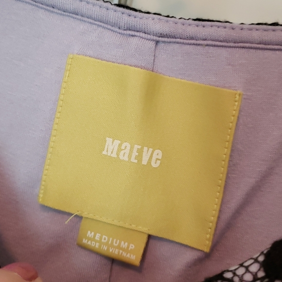 Anthropologie‎ Maeve Floral Lace Black Dress sz M P - Picture 3 of 11